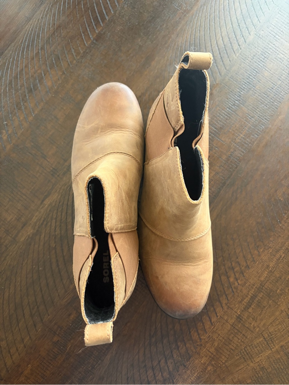 Sorel Tan Leather Chelsea Ankle Booties - Picture 4 of 4